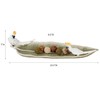 Cockatoo Palm Leaf Decorative Tray White