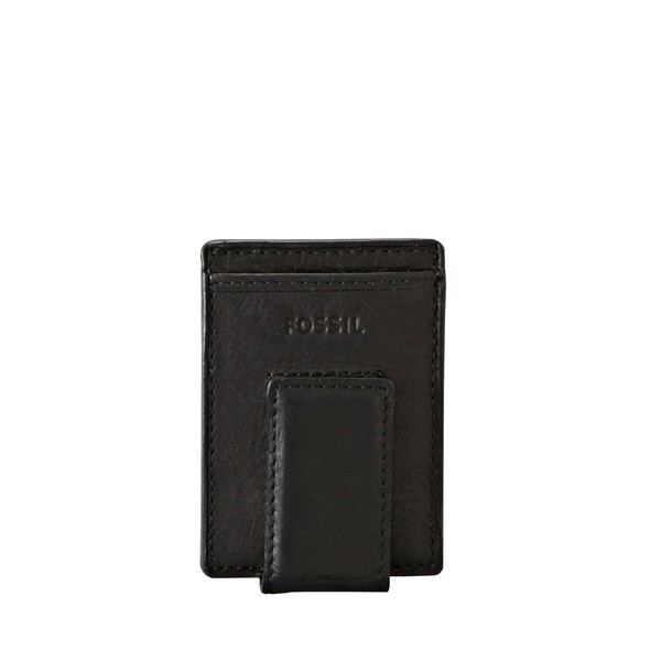 Fossil Fossil Men's Ingram Leather Magnetic Card Case with Money