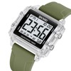 Gosasa Square Men's Women's Digital Watch Big Numbers Dial Waterproof
