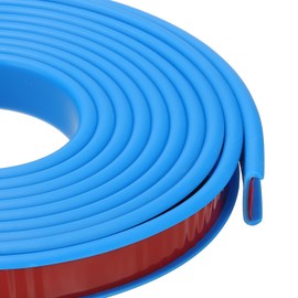 PATIKIL 9/16 Inch x 10 Feet U Shape Edge Banding, TPE Rubber Edge Trim Self Adhesive Veneer Edging Trim for Veneer Furniture Cabinets Shelves Table, Blue