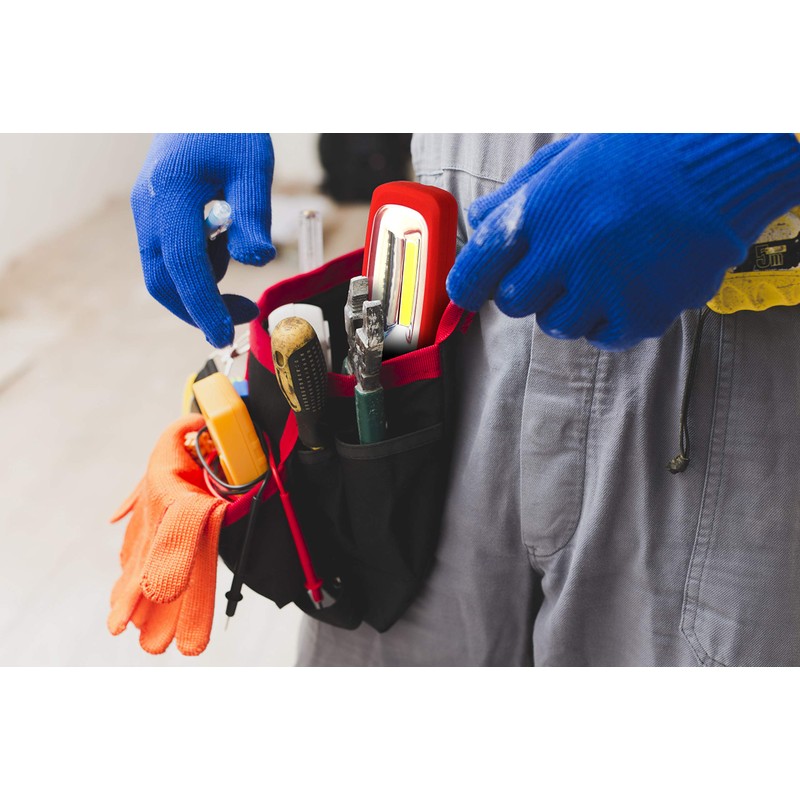 Velamp COB LED Work Light with Magnet and Hook, Red