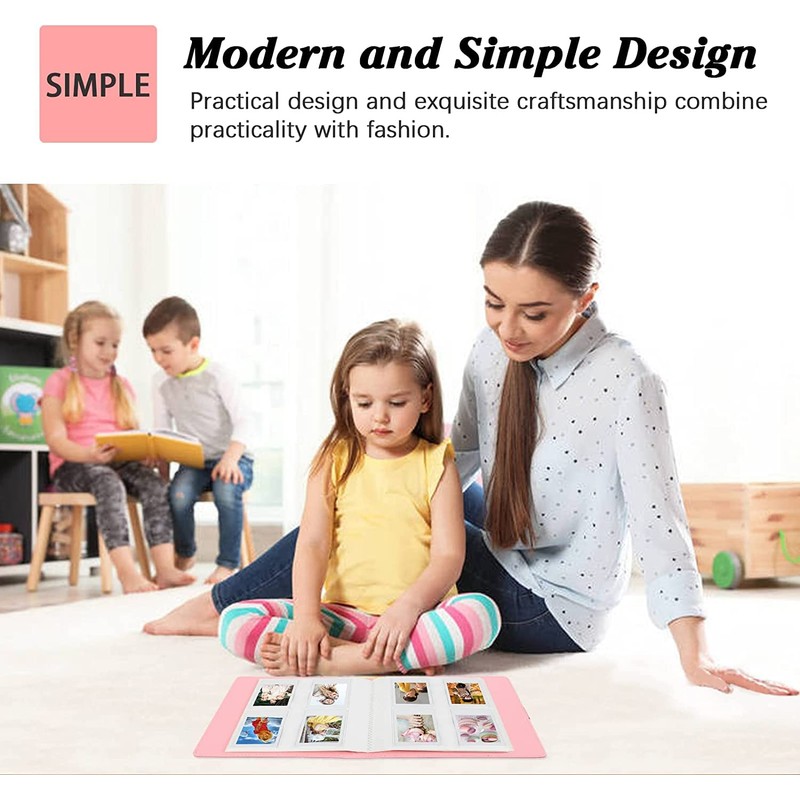 256 Pockets Mini Photo Album with Camera Case for Instax