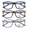 FEIVSN 3 Pack Bifocal Reading Glasses for Women Men Bi-focal