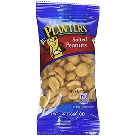 Planters Nuts on the Go Salted Peanuts, 1 oz single-serve bags, 144 Bags Total