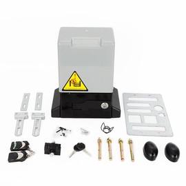 YIPONYT 1400lb Chain Driven Automatic Sliding Gate Opener with 2 Remotes, Automatic Sliding Gate Opener, 370W Automatic Motor Remote Kit with Wireless Keyboard