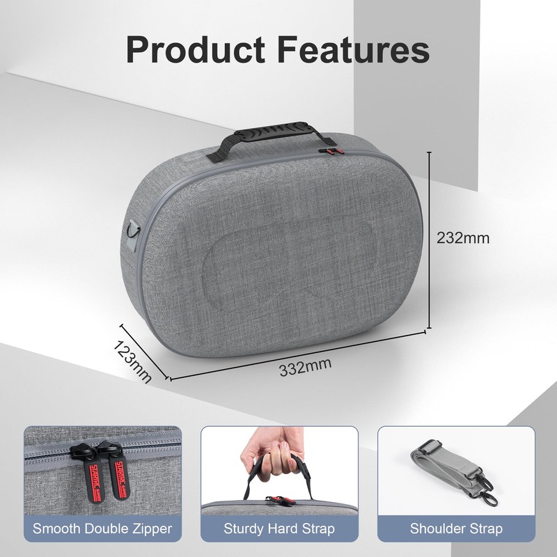 DEVASO Hard Carrying Case for Meta Quest 3S, Portable Protective