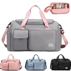 Bolsa Deportiva para el Gym, bolsa de viaje impermeable con compartimento para zapatos y bolsillo para ropa mojada, bolsa de deporte para viajes, entrenamiento, deporte