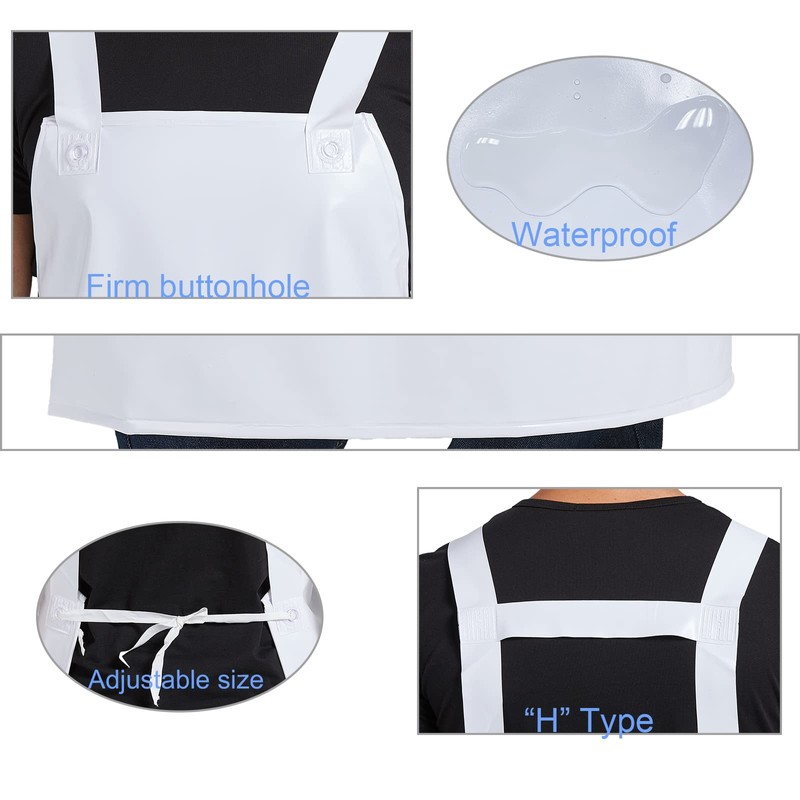 Nanxson Unisex Waterproof Rubber Aprons Work Apron Meat Apron Butcher