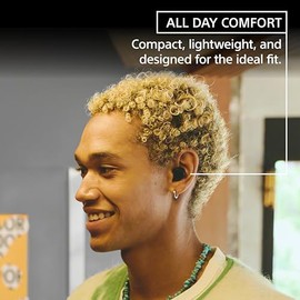 Sony WF-C510 Auriculares Bluetooth intrauditivos, hasta 22 Horas de batera, conexin multipunto, micrfono y Resistencia al Agua, Color Negro           