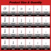 304 Stainless Steel Tiny＆ Small Screws, Metric Micro Screw Nuts