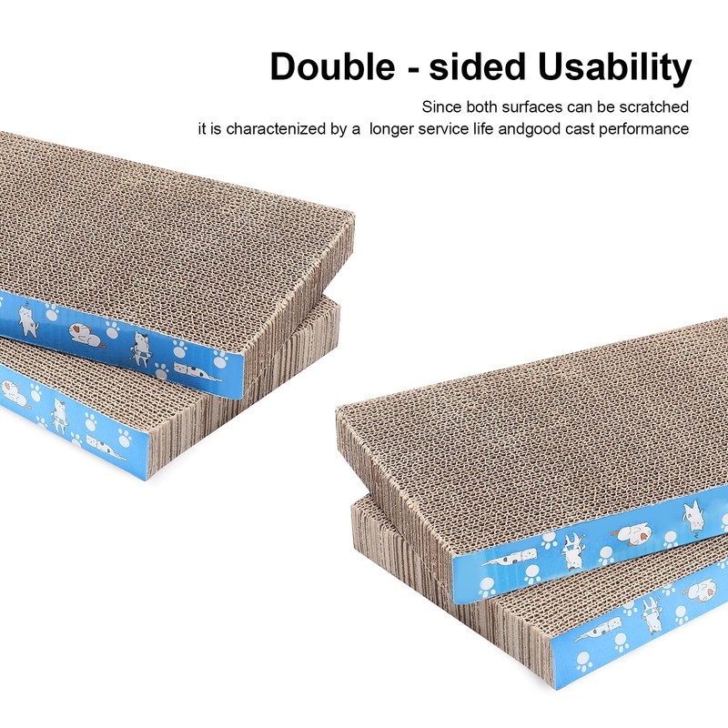 5 Packs in 1 Cat Scratch Pad, Cat Scratcher Cardboard,Reversible,Durable