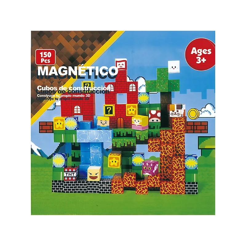 Bloques Magnéticos Parque De Juegos 150 Piezas,rompecabezas