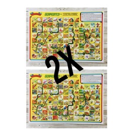 Don Clemente 2x Juegos De DON Clemente Serpientes Y Escaleras