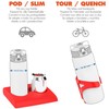 Ion8 Leak Proof Tour Water Bottle, Frosted Red, 750 ml