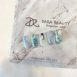 Dara Beauty May Art of the MonthBlue Marble Nails❣ - Nail Glue / 다라뷰티 5월 이달의아트블루마블네일❣ - 네일글루