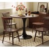 MDF Top Steel Base Tulip Modern Dining/Kitchen/Coffee Table 24 Inch