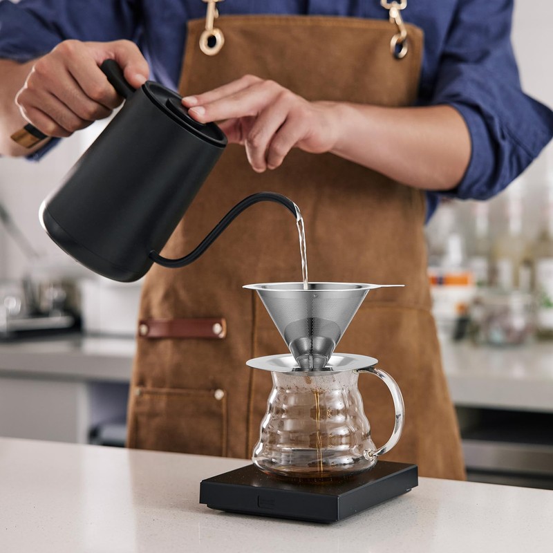 Coffee Filter, Reusable Coffee Filter, Stainless Steel Coffee Filter, Permanent