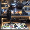 Gaming Chair Mat for Hardwood Floors,Game Controllers 48"x36" Game Rugs