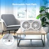 shinic 9" Twin Window Fan with Remote Control,Reversible Airflow,Removable Cover,3