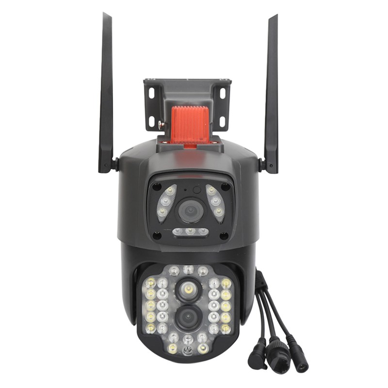 Outdoor Dual Lens Security Camera 1080P Mobile Tracking 360 Degree