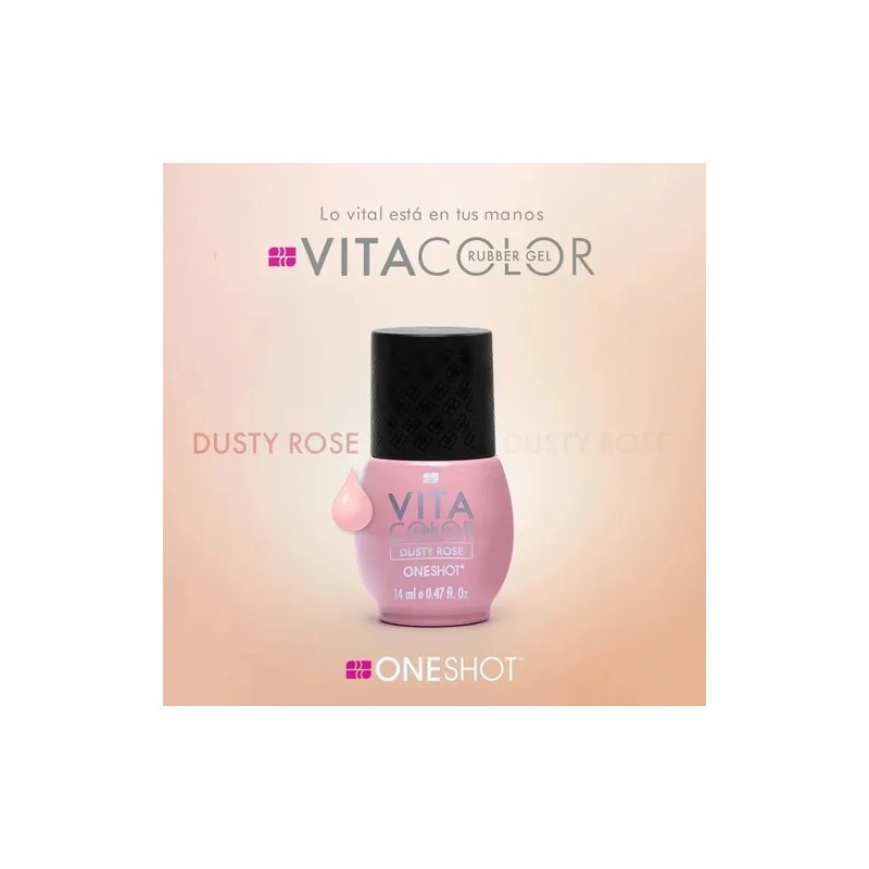 Vita Color Rubber Gel One Shot Con Vitaminas Y Calcio