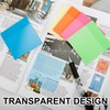 300 Sheets Clear Transparent Sticky Notes, Colorful Waterproof Notepad, Translucent