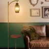 Hsyile Floor Lamp for Living Room Bedroom with Table and