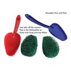 2-Pack Scouring Pad with Handle – Non-Scratch Scrubber for Kitchen,