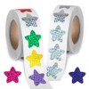 ESJNNK Reward Stickers, Star 2 Rolls, Approximately 1000 Sheets, Stars,