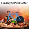 Motorcycle pizza cutter, stainless steel pizza cutter two wheels, novelty