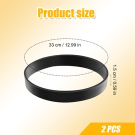 2pcs E0205 Vacuum Cleaner Belts, U Style Not Easy to Break Vacuum Cleaner Belts Replace Parts Replacement Belt Compatible with Eureka AirSpeed
