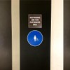Signs ByLITA Square Restrooms Are For Customers Only Sign (Blue)