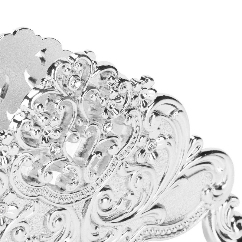 Napkin Holder European Style Metal Hollow Flower Pattern Paper Tissue