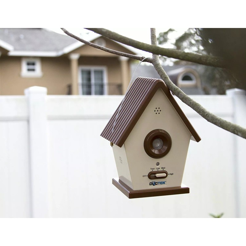 DOGTEK Sonic Bird House Bark Control Outdoor/Indoor