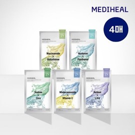 Mediheal Derma Synergy Wrapping Mask (4 sheets, choose 1 of 5) - Trouble Soothing 4 Sheets / 메디힐 더마 시너지 랩핑 마스크 4매 5종 택 1 - 트러블 진정 4매