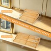 Expandable Bamboo Can Rack Organizer, 3 Tier Canned Food Storage