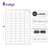 indigo® Multipurpose White A4 Sticker Labels-Inkjet, Laser, Copier-Versatile Sticker Labels