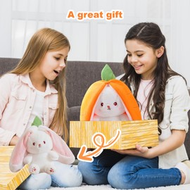 EEPLUYTY Rabbit Hide and Seek Hide, 22 cm Rabbit Doll, Rabbit Plush Toy Hide and Seek Hide Game, Cute Easter Doll Toys for Small Children