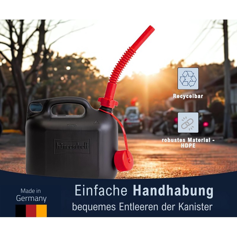 hünersdorff 819711 Outlet Pipe Premium Petrol Red