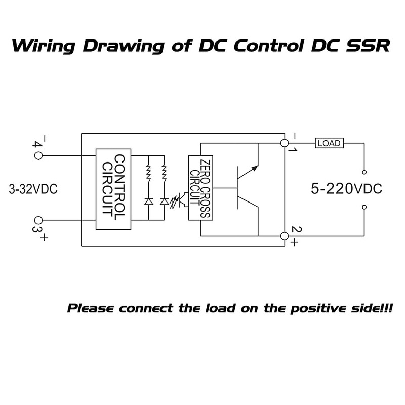 CG Solid State Relay SSR-80DD DC to DC Input 3-32VDC