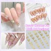 180 Pcs Metal Golden Star Planet Bow Nail Charms, Gold