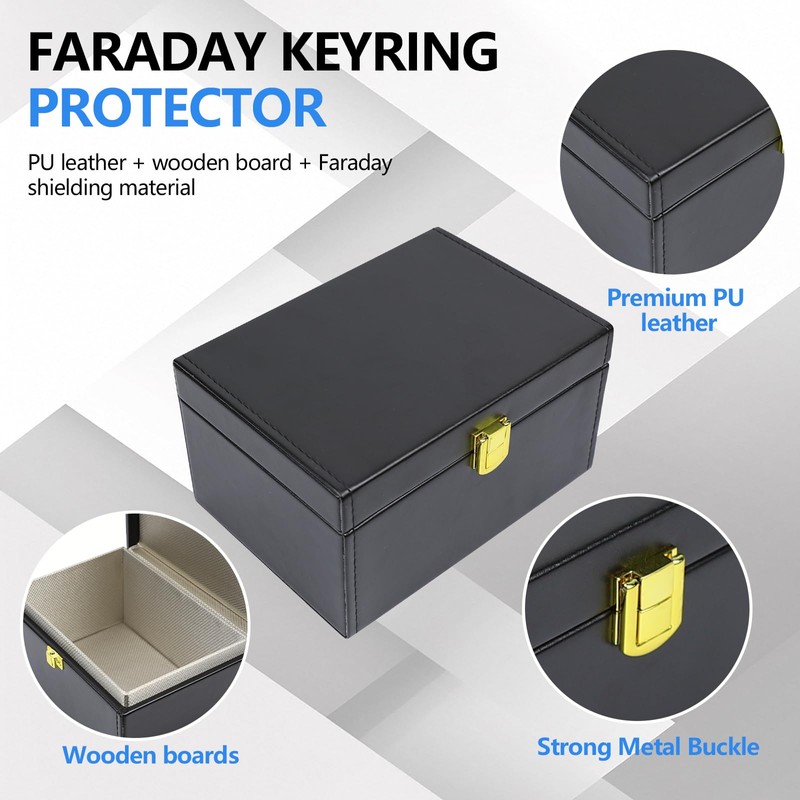 Hovom Faraday Box, 6.70"×4.84"×3.74" RFID Box for Car Keys