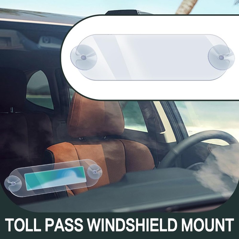 WINUERK 2PCS EZ Pass Holder, Transponder Holder, EZ Pass Strips