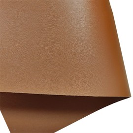 XHT Premium Double Sided Faux Leather 1.7mm Thick Plain PU Leather Roll for Key Chain Belt Jewelry Making Orange