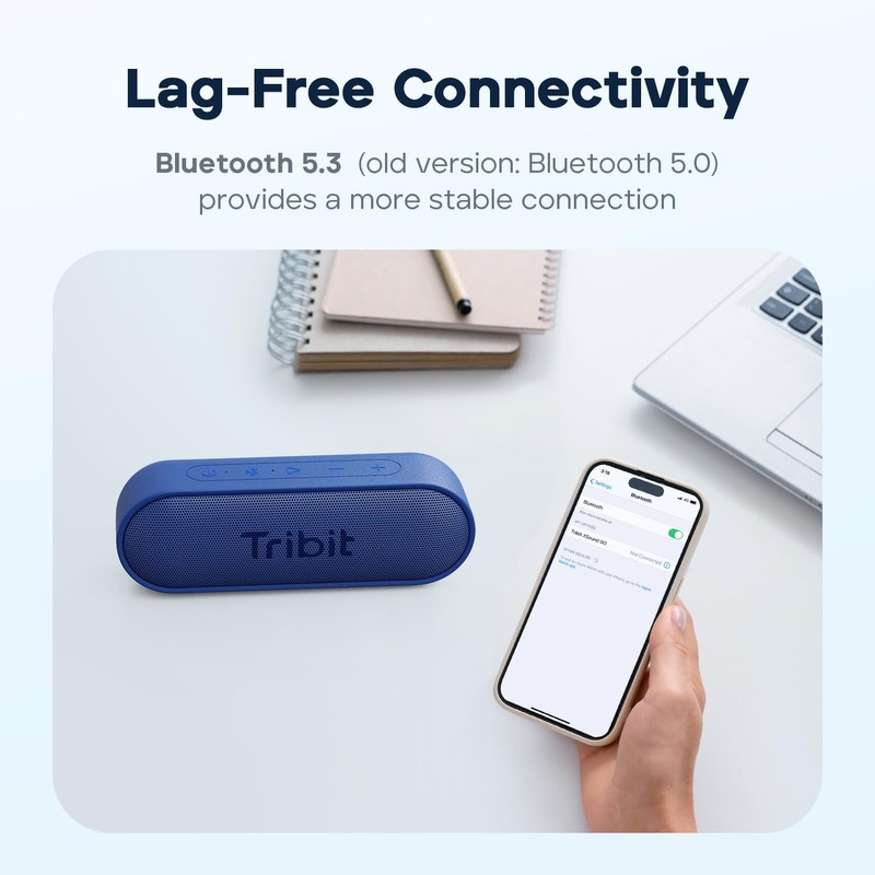 Tribit XSound Go Bluetooth Speaker, 16W Portable Wireless Speaker with