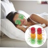 VICASKY 6Pcs Reusable Hot Cold Eye Masks Cartoon Design Blindfolds