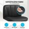 Prime Criss Cross Office Chair, Comfy Wide PU Leather Armless