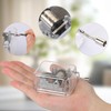 TOSAMZOO Mini Music Box Transparent Acrylic Hand - Cranked Music