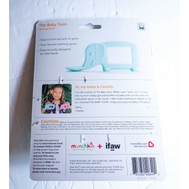 Munchkin The Baby Toon Silicone Teether Spoon Elephant - Mint