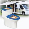 PJHEQOXE The King Cat Toilet Lid Cover and Toilet Tank